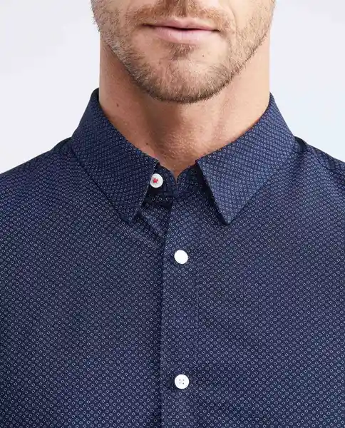 Camisa Premium Bamboo Azul Colonial Ultraoscuro M Chevignon