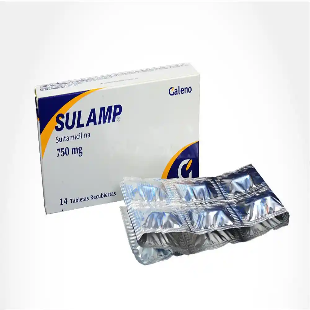 Sulamp Antibiótico (750 mg) Tabletas Recubiertas