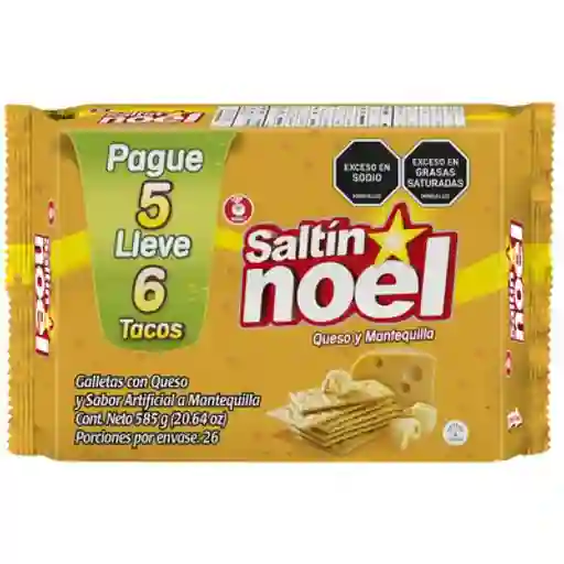 Saltin NoelGalleta Queso Mantequilla