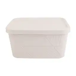 Caja Plástica Textura Geométrica Arena Krea