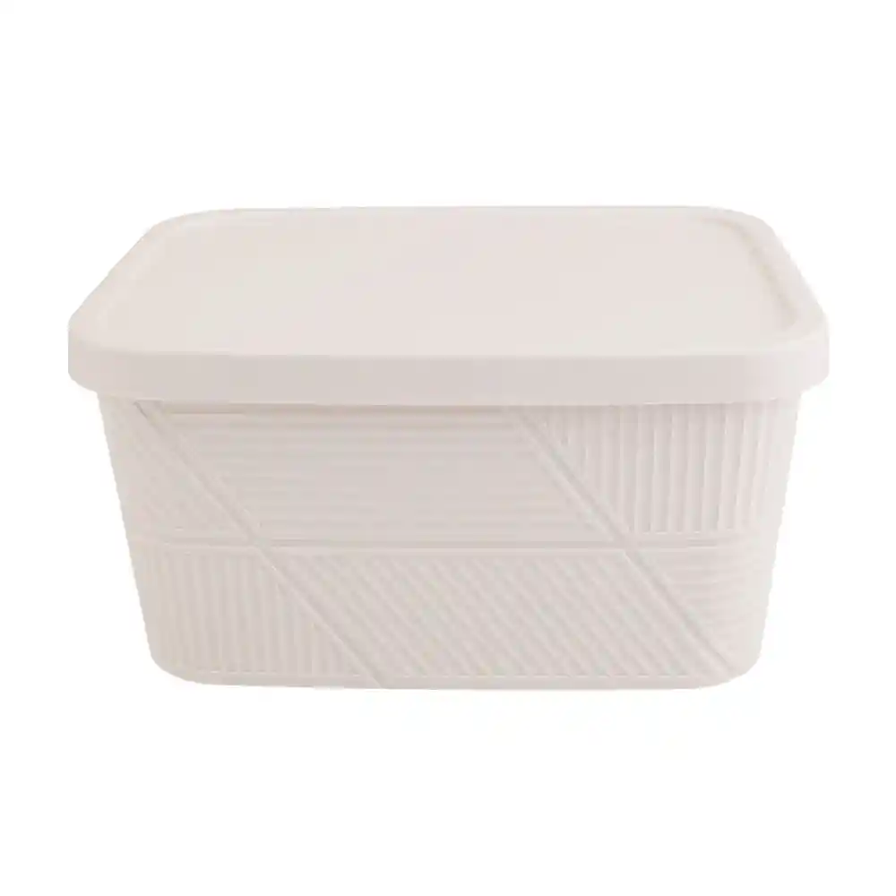 Caja Plástica Textura Geométrica Arena Krea