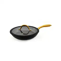 Sartén Tapa Plana Mango Melvic Aluminio en Acero 2 Piezas Negrodorado