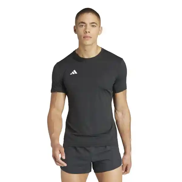 Adidas Camiseta Adizero e Tee Hombre Negro Talla L Ref: IN1156