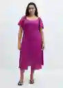 Vestido Red3 Morado Talla 18 Mujer Mango