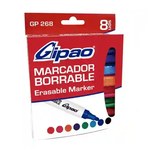 Marcador Borrable 8 X120 Gipao