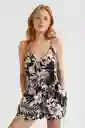 ONeill Vestido Playsuit Corto Mix And Match Negro Talla M