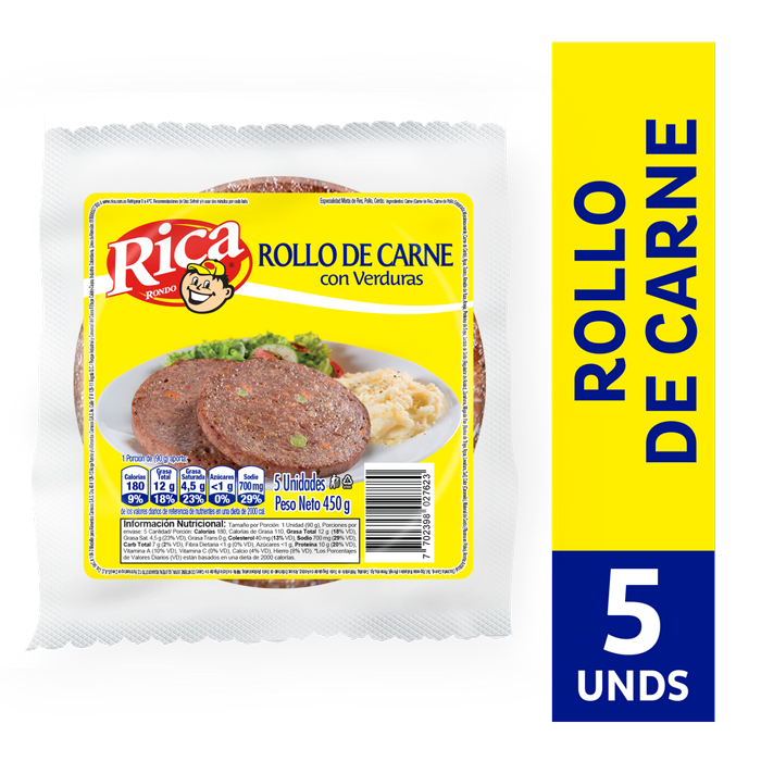 Rica Rondo Hamburguesa con Verduras - Rappi