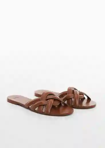 Sandalias Doblet Cuero Talla 38 Mujer Mango