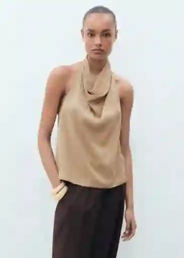 Top Ten Beige Talla S Mujer Mango