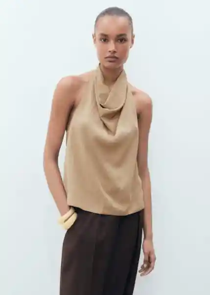 Top Ten Beige Talla S Mujer Mango