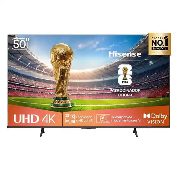 Hisense Televisor Led Uhd-4K Smart tv 50'' Pulgadas 50A6NV
