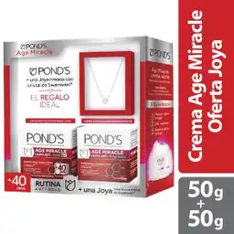 Ponds Crema Facial Anti-Edad Miracle Día + Noche + Joya de Regalo