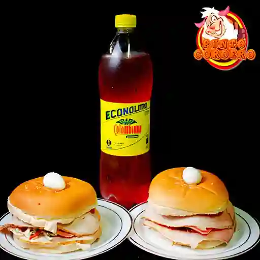 Combo 2 Hamburguesas de Cordero + Gaseosa