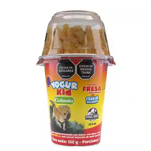 Colanta Yogur Kid Sabor Fresa con Cereal Azucarado