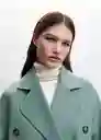 Abrigo Picarol Petróleo Talla L Mujer Mango