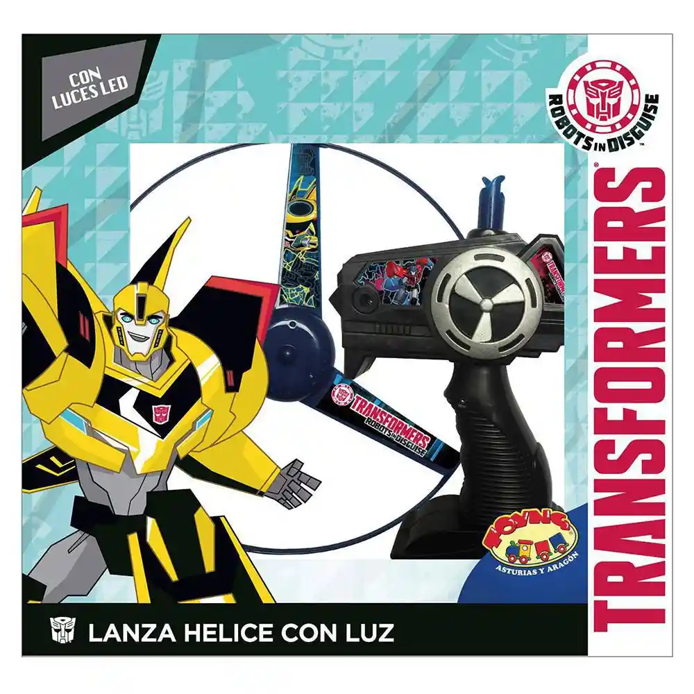 Juguetes Lanza Helice Con Luz Transformers Rp9015tr