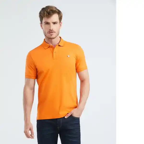 Camiseta Muscle Hombre Naranja Talla XS Chevignon