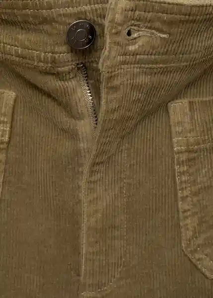 Jean Catherip Khaki Talla 32 Mujer Mango