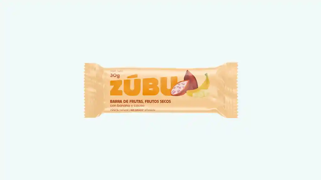 Zubúbarra de Frutas Con Banano y Cacao