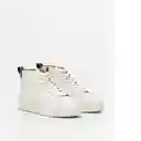 Tenis High Top Crudo Porcelana Claro Talla 35 Chevignon