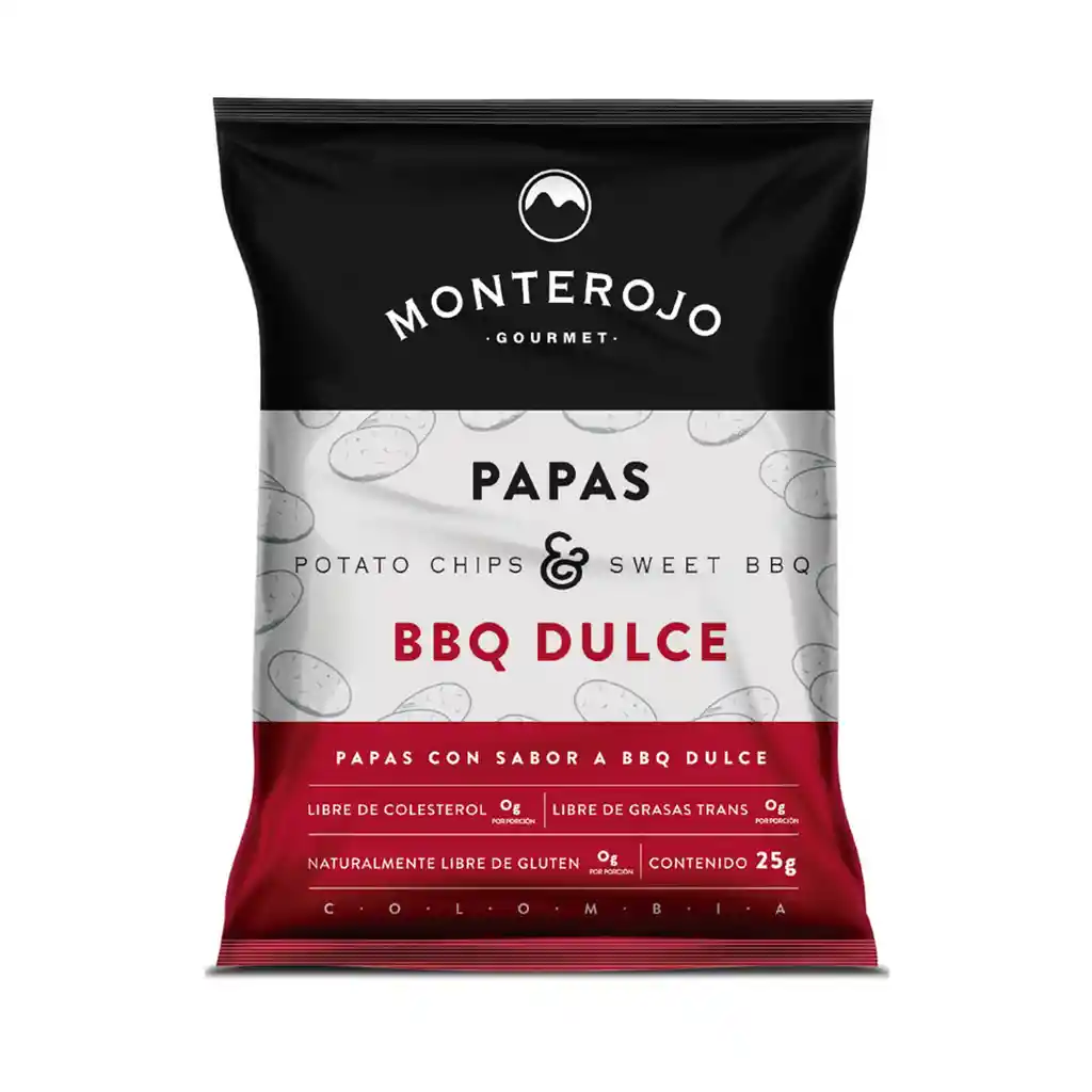 Monterojo Snacks de Papas Sabor Bbq Dulce