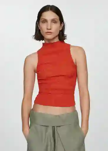 Top Acai Coral Talla S Mujer Mango