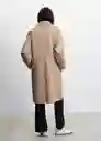 Abrigo Picarol Topo Talla L Mujer Mango