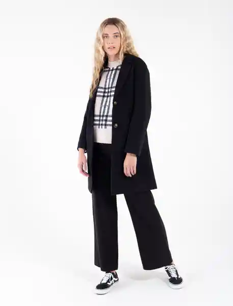Abrigo De Botones Crudo Preteñido Talla L Mujer Naf Naf