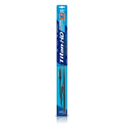 Wiper Blade Metálica de Alta Calidad Con Diseño Original de la Marca Titan. de Precio de Entrada Viene Instalado el Acople Original Oem Para Gancho Pequeño. Incluye el Acople Universal Para Gancho Grande, Bayoneta y Pin (2 Adaptadores 4 Brazos). Viene Con 