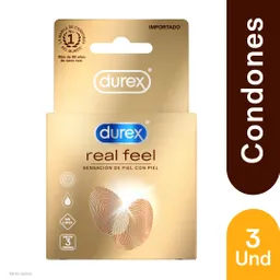 Durex Condón Real Feel x 3 unds