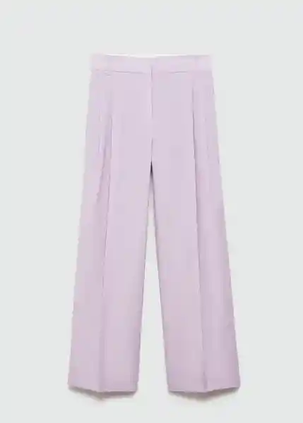 Pantalón Vito Lila Talla 40 Mujer Mango