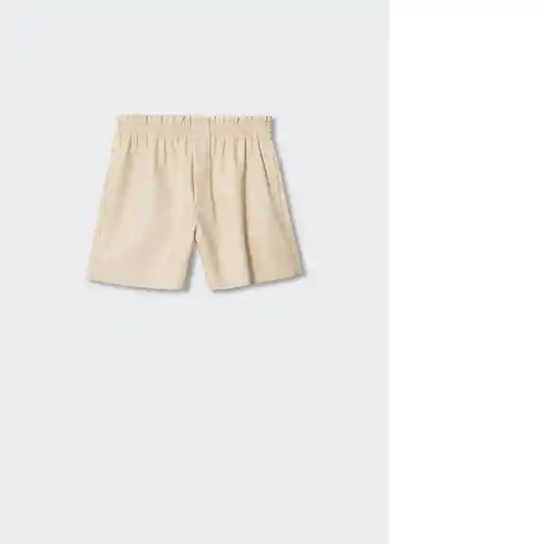 Shorts Pomme-L Camel Talla Xs Mujer Mango