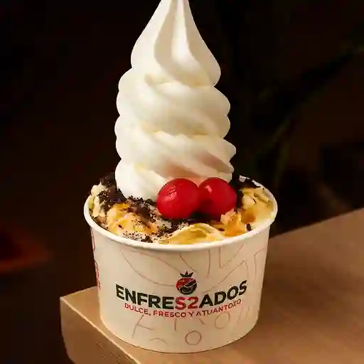 Explosión de fresa + helado