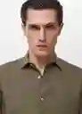 Camisa Play Khaki Talla M Hombre Mango