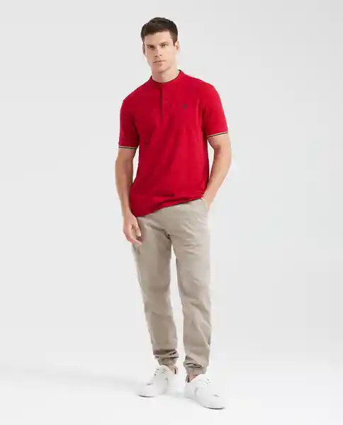 Camiseta Polo Details Contrast Rojo Chili Oscuro S Chevignon