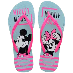 Sandalias Slim Disney Agua Azul Talla 36 4141203 Havaianas