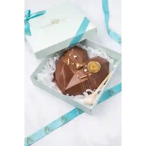 Corazón de Chocolate de Leche para Parti