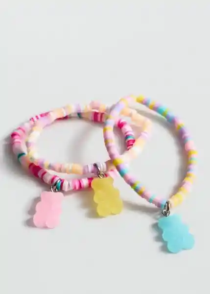 Pulsera Bearb Rosa Talla 99 Niñas Mango