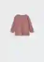 Camiseta Fur Rosa Talla 70 Niñas Mango