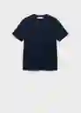 Camiseta Rita Navy Talla M Mujer Mango