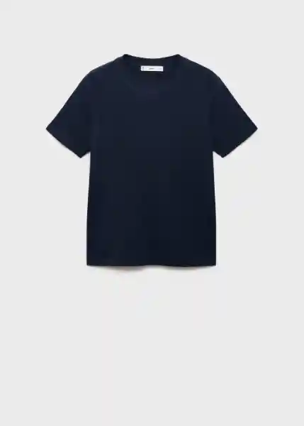 Camiseta Rita Navy Talla M Mujer Mango