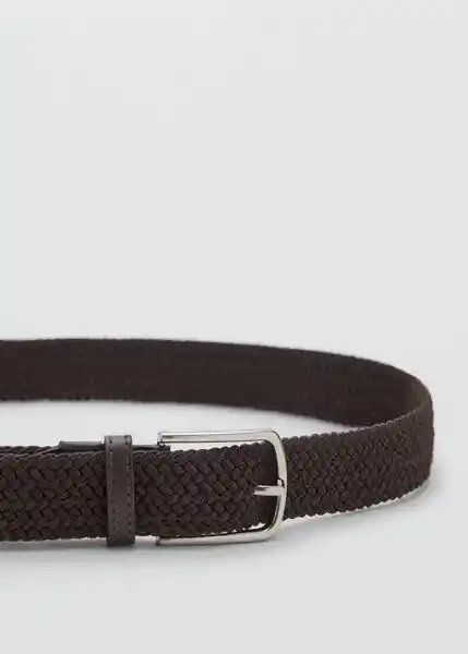 Cinturón Elastic Chocolate Talla 90 Hombre Mango