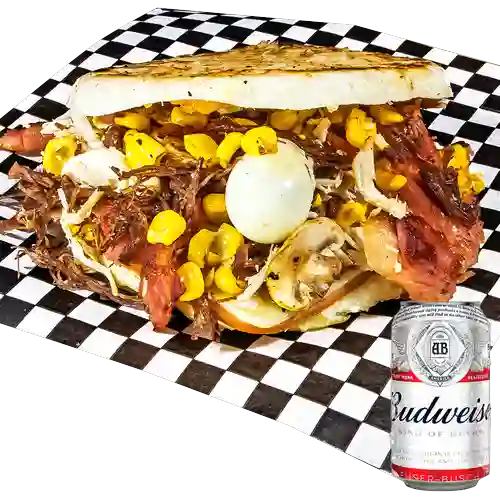 Combo Arepa Alternativa + Budweiser 269ml