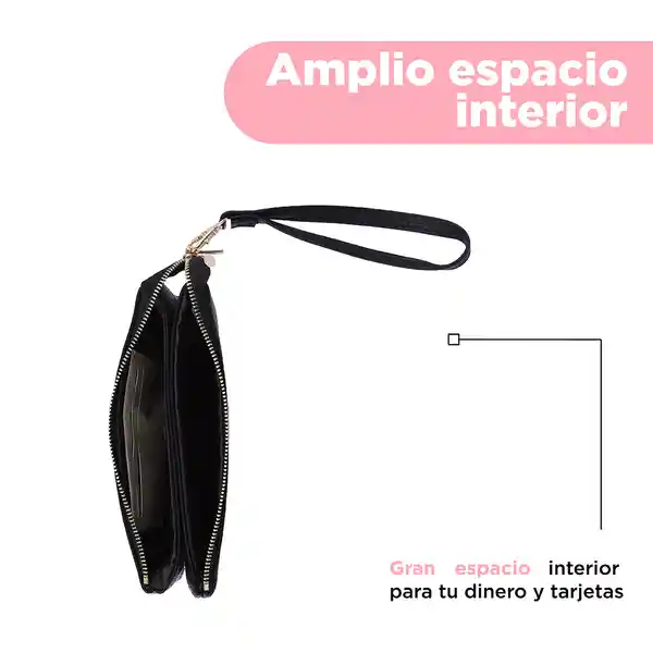 Bolso Multiuso Con Asa de Mano Granulado Serie Negro Miniso