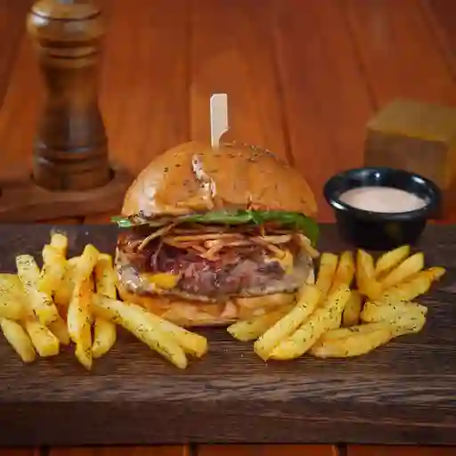 Hamburguesa dulce volcan