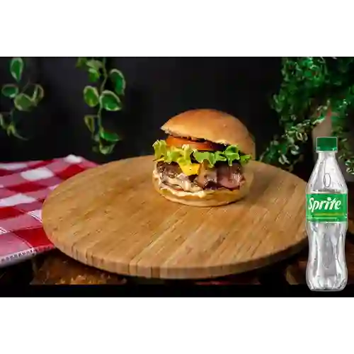 Combo Hamburguesa de la Casa + Sprite Original 400ml