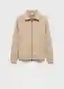 Sudadera Alludiaz Beige Talla XS Hombre Mango