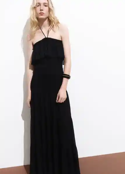 Vestido Divi Negro Talla S Mujer Mango