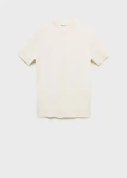 Camiseta Tricot Andrew Marfil Talla L Hombre Mango