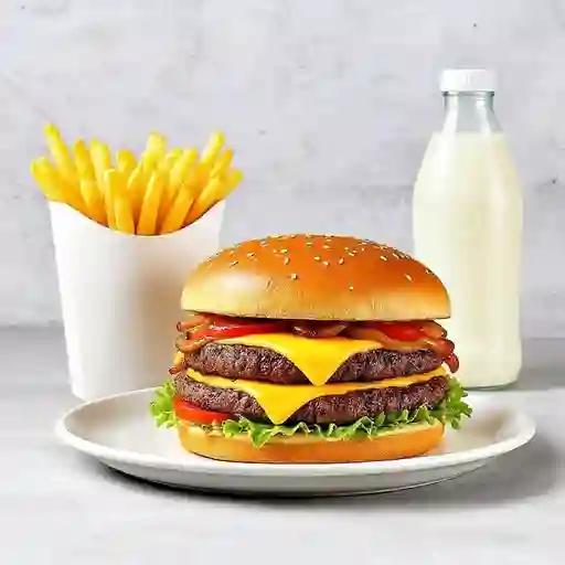 Combo hamburguesa sencilla
